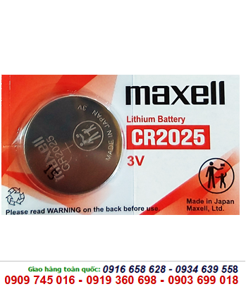 Maxell CR2032; Pin 3v lithium Maxell CR2032 chính hãng _Cells in Japan (MẪU MỚI)